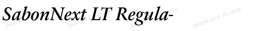 SabonNext LT Regula字体转换